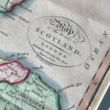 Load image into Gallery viewer, 1801 Map of Scotland Hand Coloured Antique Engraving (Mounted) - FRAME NOT INCLUDED