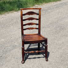 Load image into Gallery viewer, 19th Century Ash & Elm Ladderback Country Chair