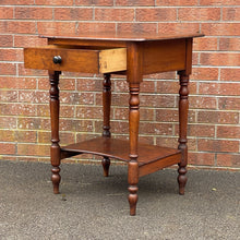 Load image into Gallery viewer, 19th Century Mahogany Side Table with Drawer and Undertier