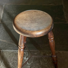 Load image into Gallery viewer, 19th-Century Three-Legged Lace Factory Stool