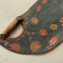 Load image into Gallery viewer, Swedish Painted Folk Art Flax Scutching Knife (Skäktkniv), dated 1846