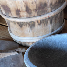 Load image into Gallery viewer, 19th-Century Swedish Wooden Sauna Water Bucket & Ladle