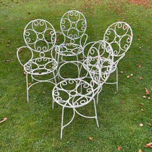 Load image into Gallery viewer, Vintage Iron Garden Chairs (Set of 4)