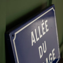 Load image into Gallery viewer, Vintage French Enamel Road Sign – Allée du Bocage