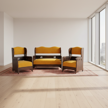 Load image into Gallery viewer, Arts & Crafts Oak Three-Piece Suite