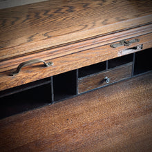 Load image into Gallery viewer, Oak Roll Top Desk