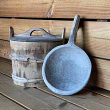 Load image into Gallery viewer, 19th-Century Swedish Wooden Sauna Water Bucket & Ladle