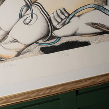 Load image into Gallery viewer, Original, Limited Edition, Hand Coloured John Byrne Print "Boy With A Lion"