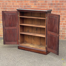 Load image into Gallery viewer, 19th Century Mahogany Cupboard with Panelled Doors