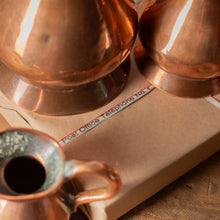 Load image into Gallery viewer, Copper Imperial Measuring Jug Set with Funnel & Hydrometer
