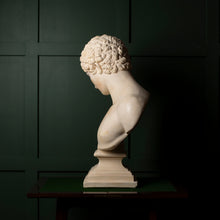 Load image into Gallery viewer, Plaster Bust of Antinous – Classical Style Decorative Sculpture