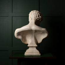 Load image into Gallery viewer, Plaster Bust of Antinous – Classical Style Decorative Sculpture