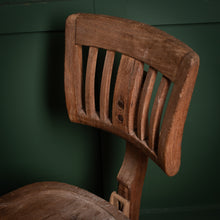 Load image into Gallery viewer, Antique Swivel Bankers Desk Chair