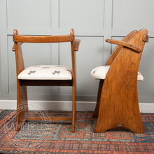 Load image into Gallery viewer, Pair of Arts & Crafts / Early Modernist Oak Armchairs, c.1905–1925