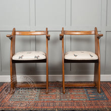 Load image into Gallery viewer, Pair of Arts & Crafts / Early Modernist Oak Armchairs, c.1905–1925