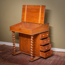 Load image into Gallery viewer, Victorian Pitch Pine Davenport Desk