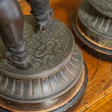 Load image into Gallery viewer, Large Pair of French Patinated Régule Historical Figures