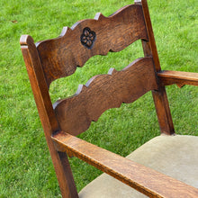 Load image into Gallery viewer, Pair of Arts & Crafts Oak Rocking Armchairs, c.1900–1920