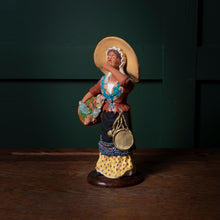 Load image into Gallery viewer, French Terracotta Santon Merchant Woman Figurine