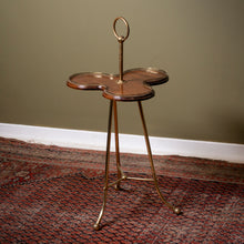 Load image into Gallery viewer, Aesthetic Movement Brass & Mahogany Occasional Table