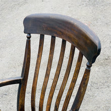 Load image into Gallery viewer, Antique Grandfather Armchair High Back Country Chair