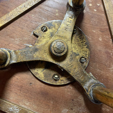 Load image into Gallery viewer, Aesthetic Movement Brass & Mahogany Occasional Table