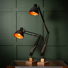 Load image into Gallery viewer, Pair of Black Naska Loris Lamps