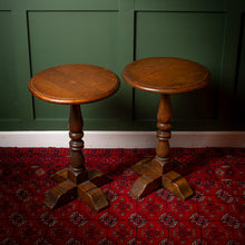 Load image into Gallery viewer, Pair of "Old Charm Furniture" Mid-Century Wine Tables
