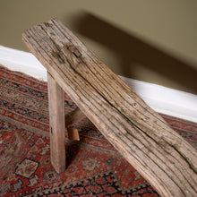 Load image into Gallery viewer, Antique Elm Rustic Pig Bench