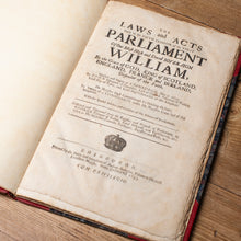 Load image into Gallery viewer, The Laws and Acts of Parliament of King William III | 1695 Scottish Parliament Folio