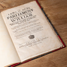 Load image into Gallery viewer, The Laws and Acts of Parliament of King William III | 1695 Scottish Parliament Folio