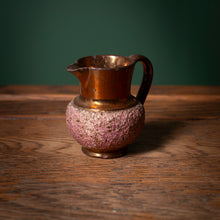 Load image into Gallery viewer, Small Lustreware Jug – Copper & Pink Glaze