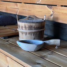 Load image into Gallery viewer, 19th-Century Swedish Wooden Sauna Water Bucket &amp; Ladle
