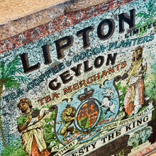 Load image into Gallery viewer, Lipton’s Ceylon Tea Advertising Tin, c.1905–1925
