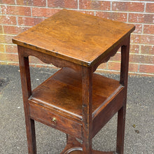 Load image into Gallery viewer, Late 18th Century Washstand Bedside Table with Drawer
