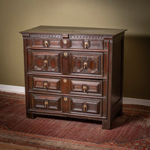 Load image into Gallery viewer, 17th century / early 18th century oak chest of drawers, c.1680–1720.
