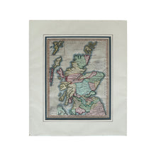 Load image into Gallery viewer, 1801 Map of Scotland Hand Coloured Antique Engraving (Mounted) - FRAME NOT INCLUDED
