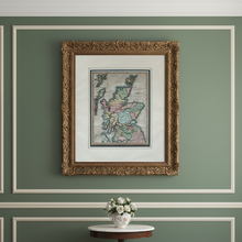 Load image into Gallery viewer, 1801 Map of Scotland Hand Coloured Antique Engraving (Mounted) - FRAME NOT INCLUDED
