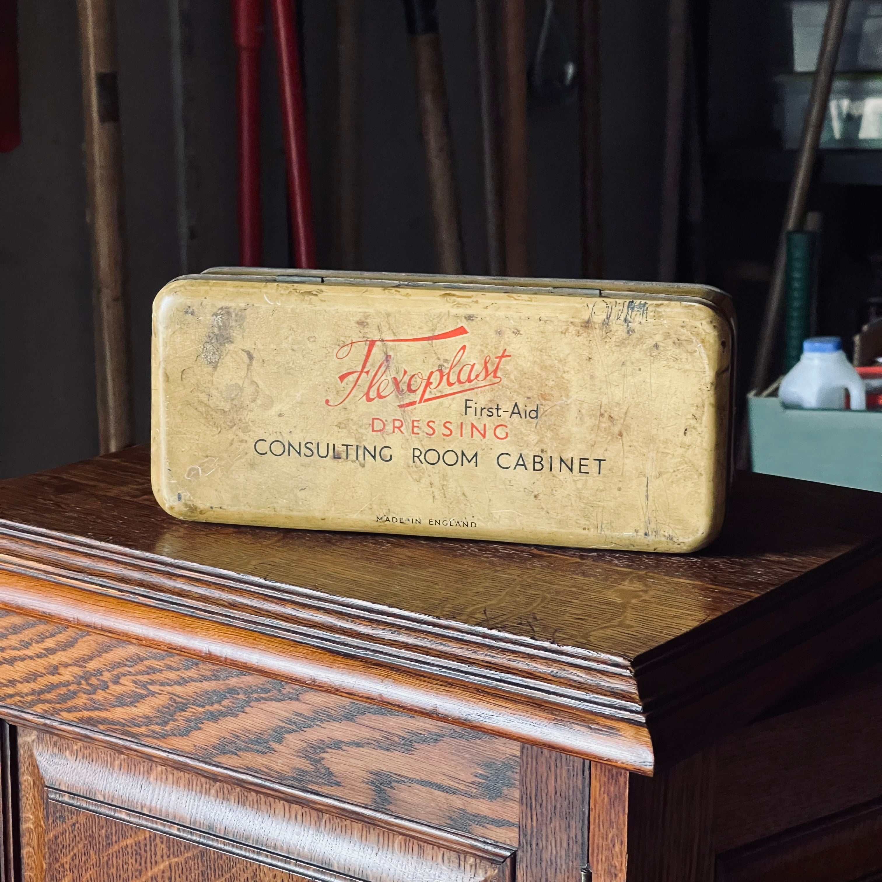 Vintage Flexoplast First Aid Tin with Original Medical Contents ...