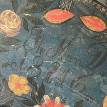 Load image into Gallery viewer, Swedish Painted Folk Art Flax Scutching Knife (Skäktkniv), dated 1846
