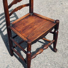 Load image into Gallery viewer, 19th Century Ash &amp; Elm Ladderback Country Chair
