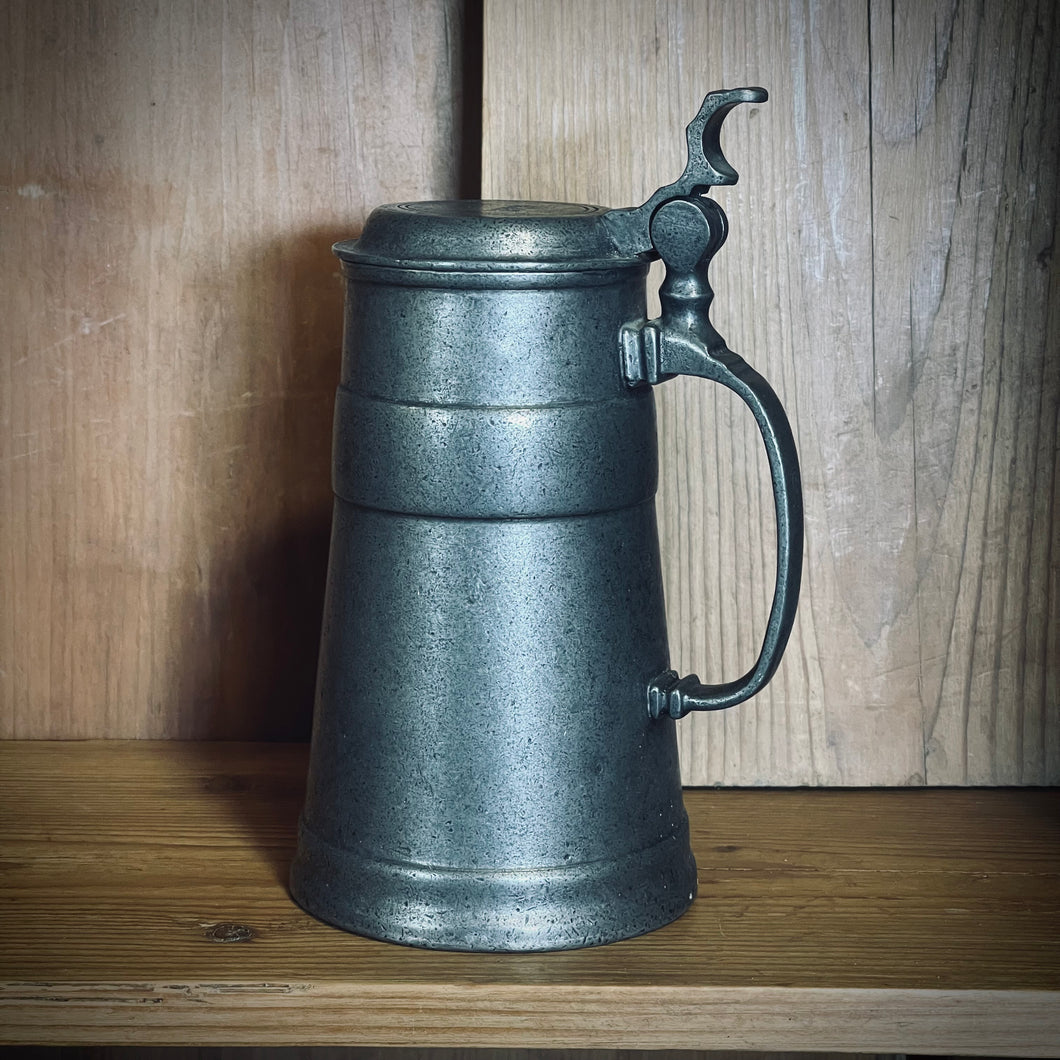 19th Century German Pewter Pitcher