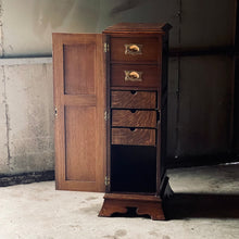 Load image into Gallery viewer, Oak Arts &amp; Crafts Pedestal Unit
