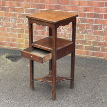 Load image into Gallery viewer, Late 18th Century Washstand Bedside Table with Drawer

