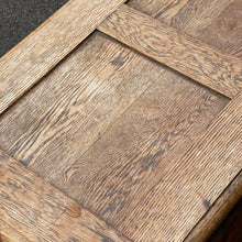 Load image into Gallery viewer, Arts &amp; Crafts Oak Coffer Blanket Chest Gothic Revival Style
