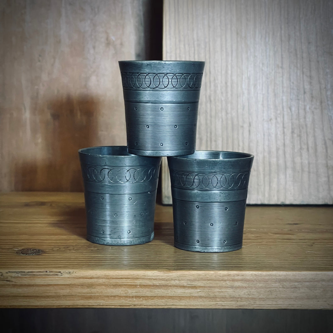 Set of Metal Shot Glasses
