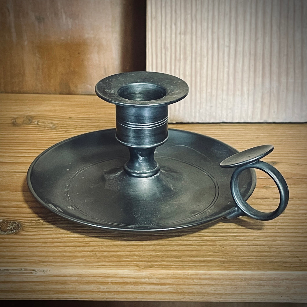 Mid-Century Pewter Chamberstick