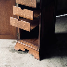 Load image into Gallery viewer, Oak Arts &amp; Crafts Pedestal Unit
