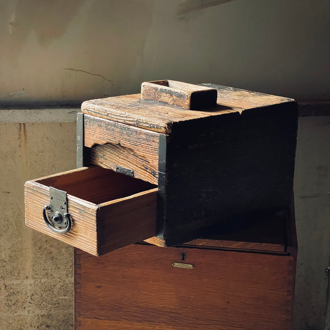 Antique Japanese Zenibako – 1800s Charity Coin Box
