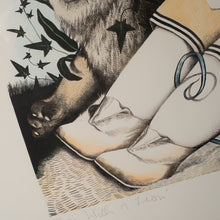 Load image into Gallery viewer, Original, Limited Edition, Hand Coloured John Byrne Print "Boy With A Lion"
